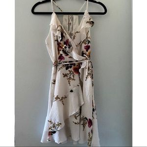 FLORAL WRAP DRESS